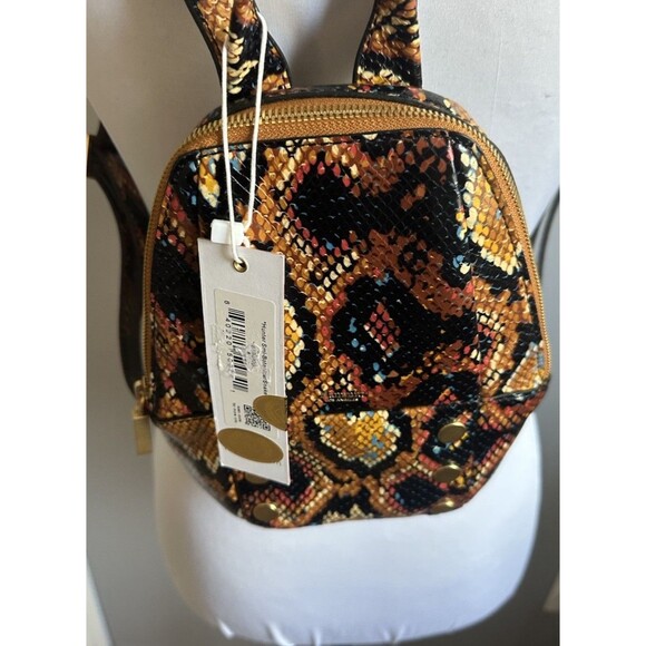 Hammitt Small Botanical Snake Embossed Leather Backpack Stunning Handbag NWT - Picture 2 of 9